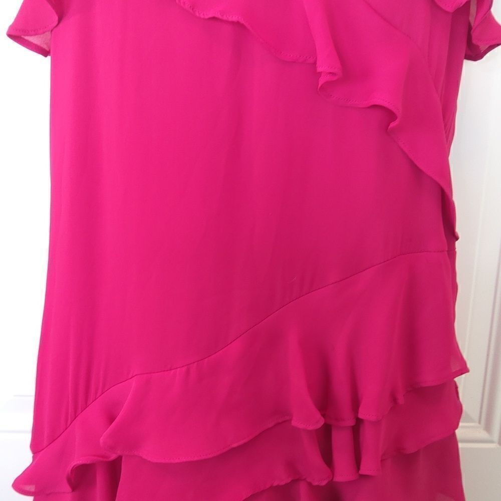 Taylor red fully lined adjustable spaghetti strap… - image 3